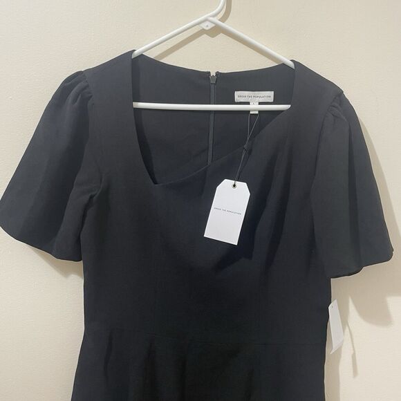 Dress the Population Elegant Black Midi Dress - Picture 3 of 10